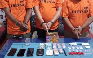 Lagi Asik Transaksi, Tiga Bandar Narkoba Asal Tanjungbalai Ditangkap Polisi