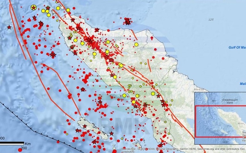 Waduh! BMKG Aceh Catat Terjadi 1.202 Gempa Selama Tahun 2023
