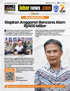 Bey Machmudin Siapkan Anggaran Bencana Alam Rp400 Miliar