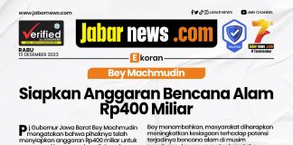 Bey Machmudin Siapkan Anggaran Bencana Alam Rp400 Miliar