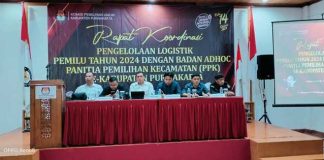 KPU Purwakarta menggelar rapat koordinasi pengelolaan logistik Pemilu 2024 (1)