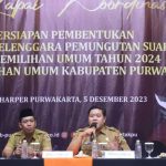 KPU Purwakarta menggelar rapat persiapan pembentukan KPPS