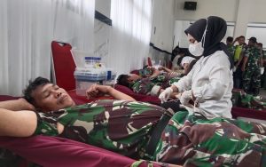 Peringati Hari Juang TNI AD, Kodim Purwakarta Gelar Donor Darah