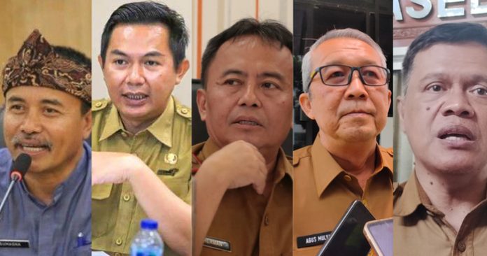 Para calon Sekda Jawa Barat yang dinyatakan lolos seleksi administrasi (1)