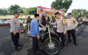 Polres Cianjur Terima 20 Unit Motor dari Dana Hibah Pemkab Cianjur