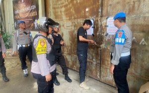 Polres Purwakarta Lakukan Penebalan Pengamanan di Gudang Logistik KPU