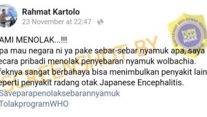 Heboh Program Penyebaran Nyamuk Wolbachia Bisa Sebabkan Penyakit Japanese Encephalitis