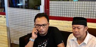 Rohman Hidayat dan tersangka Yosep dalam kasus pembunuhan ibu dan anak di Subang