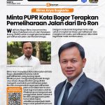 Bima Arya Sugiarto Minta PUPR Kota Bogor Terapkan Pemeliharaan Jalan dari Bro Ron