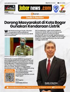 Dedie A Rachim Dorong Masyarakat di Kota Bogor Gunakan Kendaraan Listrik