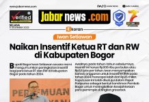 Iwan Setiawan Naikan Insentif Ketua RT dan RW di Kabupaten Bogor