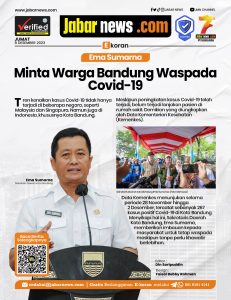 Ema Sumarna Minta Warga Bandung Waspada Covid-19