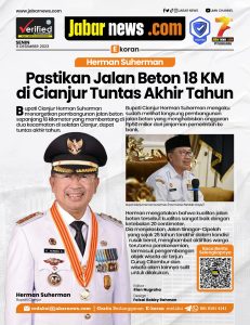 Herman Suherman Pastikan Jalan Beton 18 KM di Cianjur Tuntas Akhir Tahun