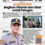 Edwar Zulkarnain Bagikan Vitamin dan Obat untuk Petugas