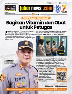 Edwar Zulkarnain Bagikan Vitamin dan Obat untuk Petugas