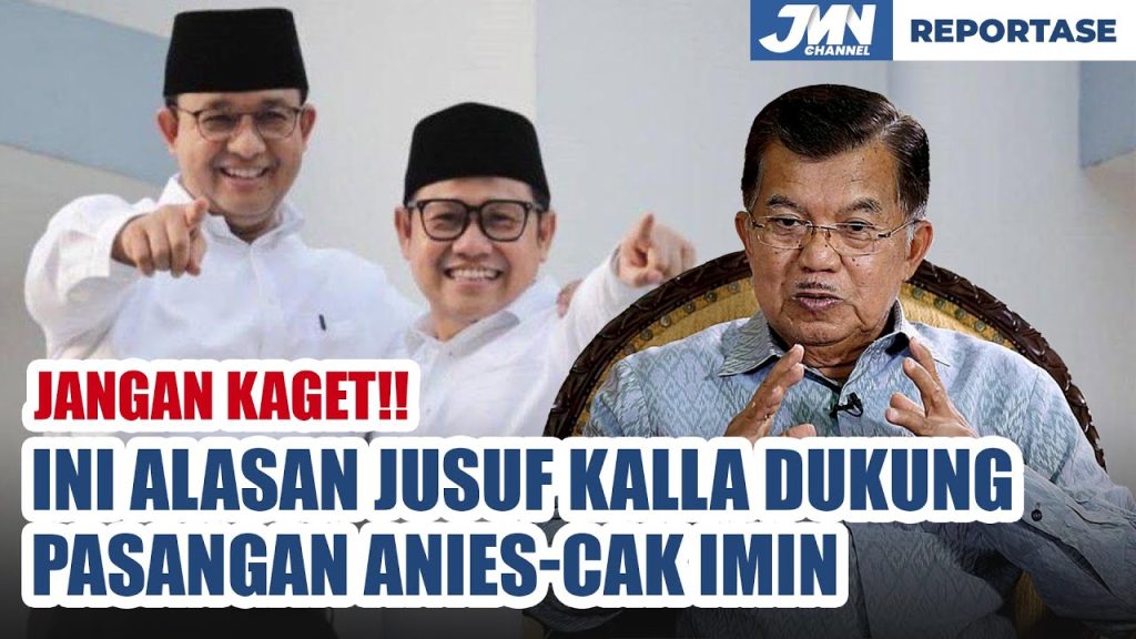 Alasan Jusuf Kalla Dukung Pasangan Anies Baswedan-Muhaimin Iskandar di Pilpres 2024