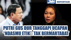 Tanggapi Ucapan Prabowo “Ndasmu Etik”, Putri Gus Dur: Dimana Martabat Bangsa?