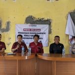 Panwascam Cipunagara melakukan pers konferesni pengawasan kampanye Pilpres 2024