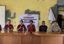 Panwascam Cipunagara melakukan pers konferesni pengawasan kampanye Pilpres 2024