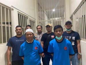 Para tersangka kasus pembunuhan ibu dan anak di Subang usai menjalani pemeriksaan (1)