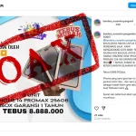 Tangkapan layar akun Instagram Bandara Nusawiru Pangandaran yang mengadakan give away tebus murah iPhone 14 Promax 256 GB (Foto: Instagram @bandara_nusawiru.pangandaran)