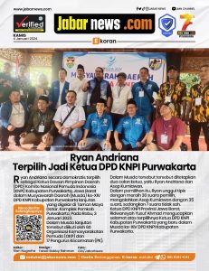 Ryan Andriana Terpilih Jadi Ketua DPD KNPI Purwakarta