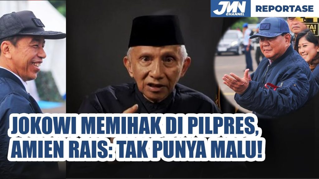 Dicap Terang-Terangan Kampanyekan Gibran, Amien Rais: Jokowi Tak Punya Rasa Malu Lagi