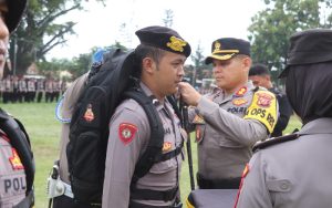 Pimpin Apel Pergeseran Pasukan Pengamanan Pemilu 2024, Kapolres Purwakarta Ingatkan Ini