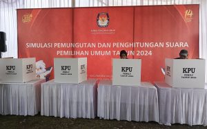 KPU Purwakarta Gelar Simulasi Pemungutan dan Penghitungan Suara Pemilu 2024
