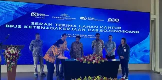 Serah terima lahan Podomoro Park ke BPJS Ketenagakerjaan Bandung Bojongsoang