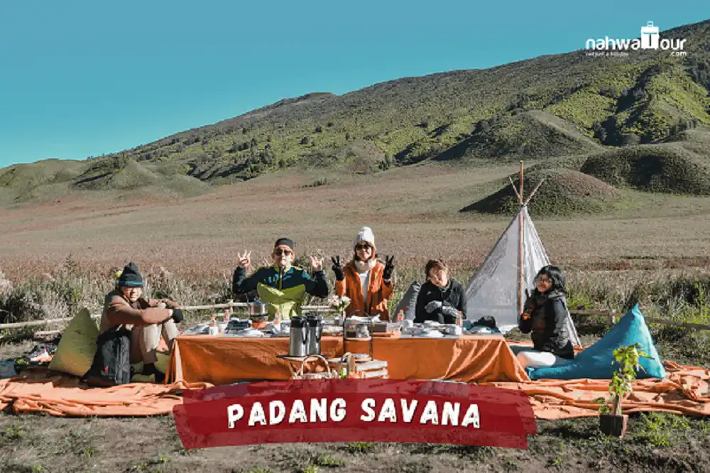 Tempat wisata Padang Savana dan Bukit Teletubbies, Bromo Tengger Semeru National Park, Jawa Timur (Foto: Nahwatour.com)