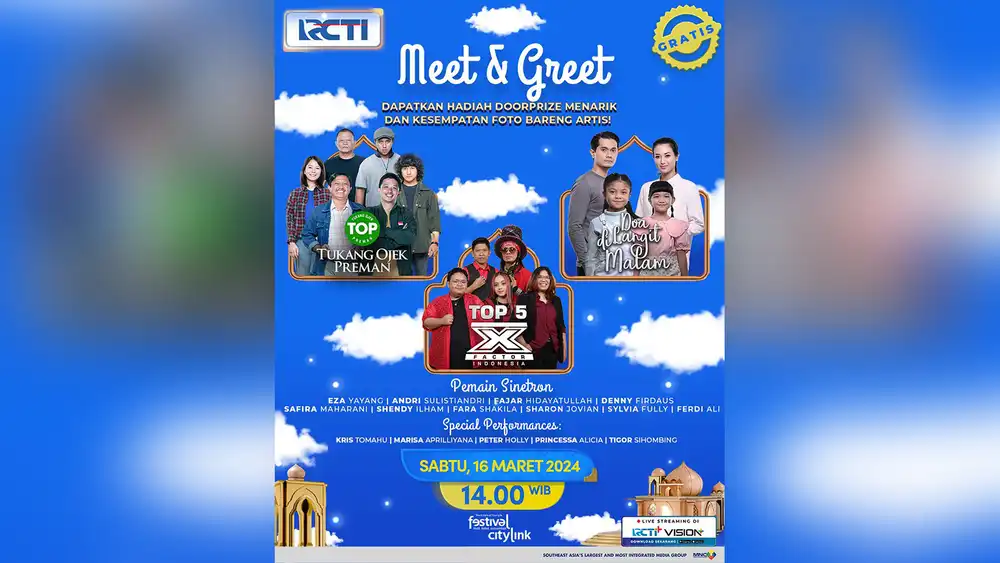 Flyer Meet & Greet Artis Program RCTI