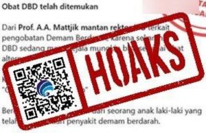 Hoaks jus daun pepaya bisa obati penyakit demam berdarah.