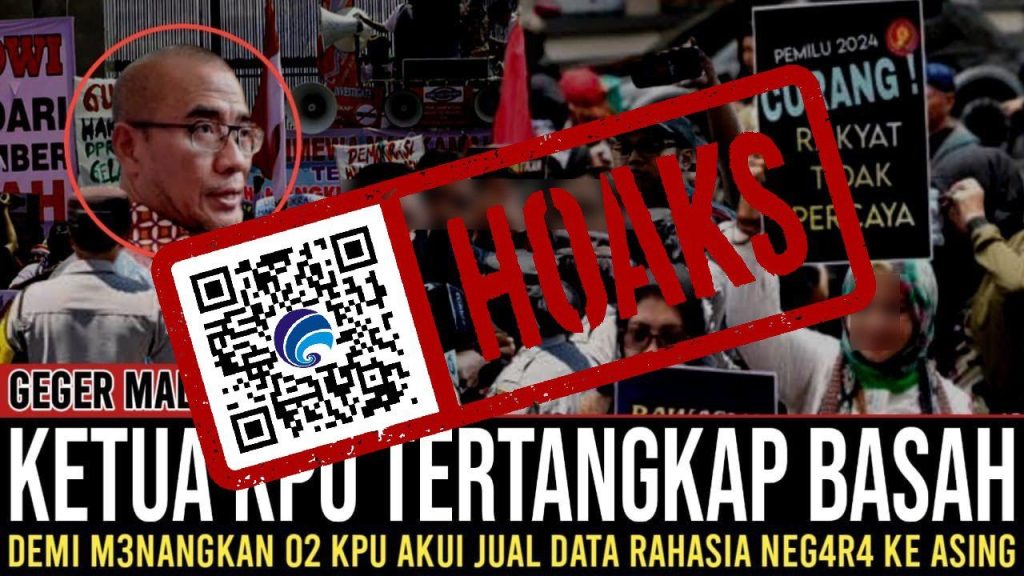 [HOAKS] Ketua KPU Ditangkap Usai Jual Data ke Negara Asing