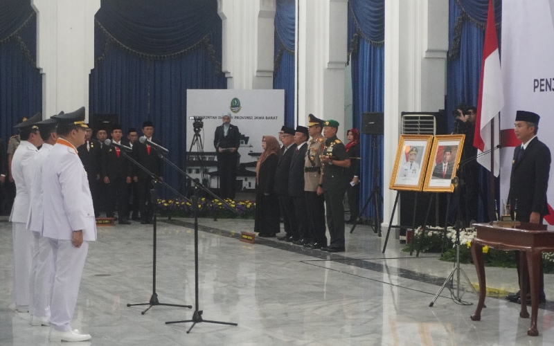 Dihadiri Pangdam III Siliwangi, Bey Machmudin Ingatkan Komitmen Pj Bupati/Walikota Layani Masyarakat