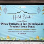 Backdrop Halal Bihalal Keluarga Besar Disparbud Jabar 2024