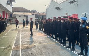 Jelang Lebaran, Lapas Kelas IIB Purwakarta Gelar Apel Siaga Gabungan TNI-Polri
