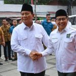 Prabowo Subianto bertemua Muhaimin Iskandar di kantor PKB.