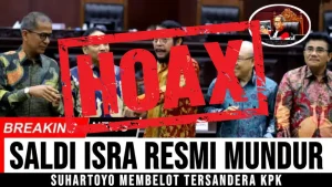 Cek Fakta: Saldi Isra Disebut Mengundurkan Diri Saat Suhartoyo Membelot Tersandera KPK