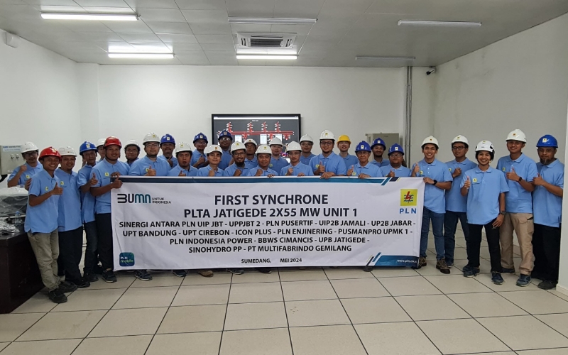Transisi Energi Hijau, Proyek PLTA Jatigede Capai Tahap Sinkronisasi Pertama
