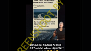 Tol Semarang – Demak Dijual Rp400 Miliar ke China? Ini Faktanya