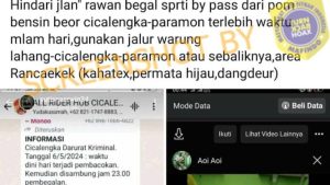 HOAKS!!! Cicalengka Bandung Disebut Darurat Kejahatan Usai Rawan Aksi Begal