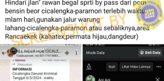 Ilustrasi berita hoaks Cicalengka Bandung darurat kejahatan