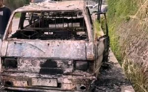 Waduh! Mobil Angkutan Umum di Sukabumi Hangus Terbakar, Sopir: Digejlug Keluar Api
