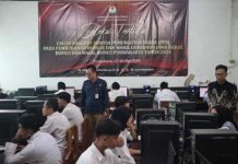 Pelaksanaan CAT bagi para calon anggota PPS se-Kabupaten Purwakarta. (foto: istimewa)