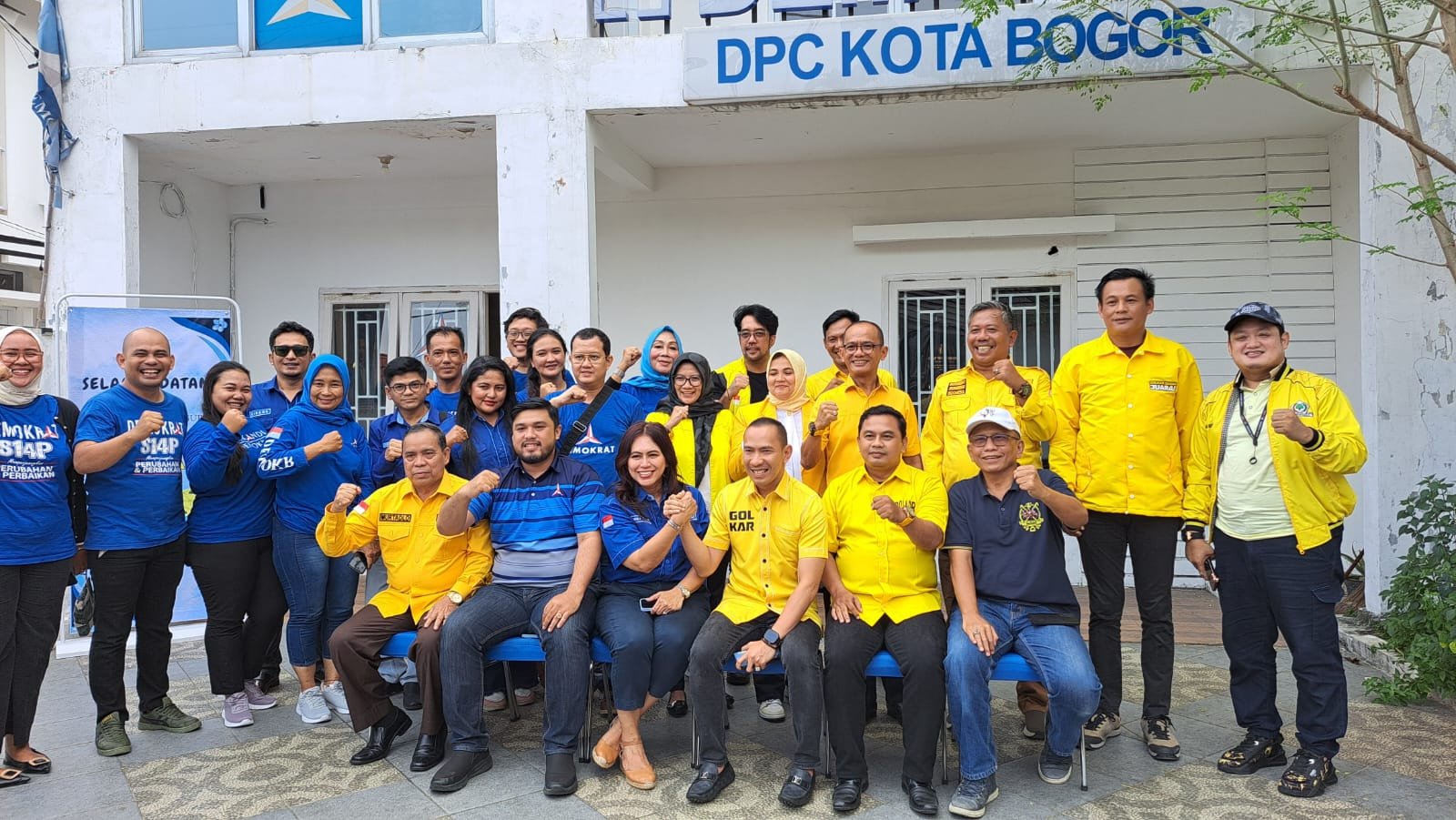 Pengurus Partai Golkar dan Partai Demokrat Kota Bogor
