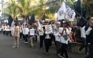 Bela Palestina, Ribuan Umat Muslim di Cianjur Long Mach Turun ke Jalan