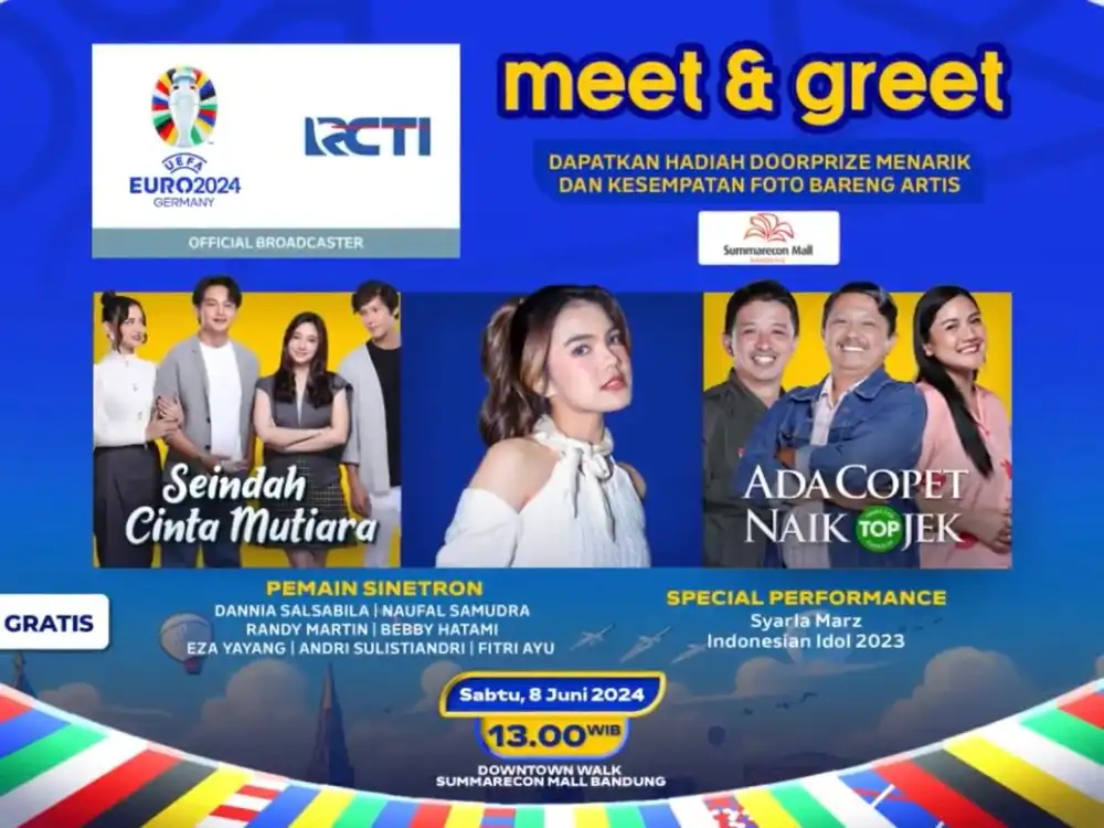 Meet & Greet Sinteron RCTI, Pemain ‘Seindah Cinta Mutiara’ dan ‘Ada Copet Naik Ojek’ Siap Sapa Kota Kembang