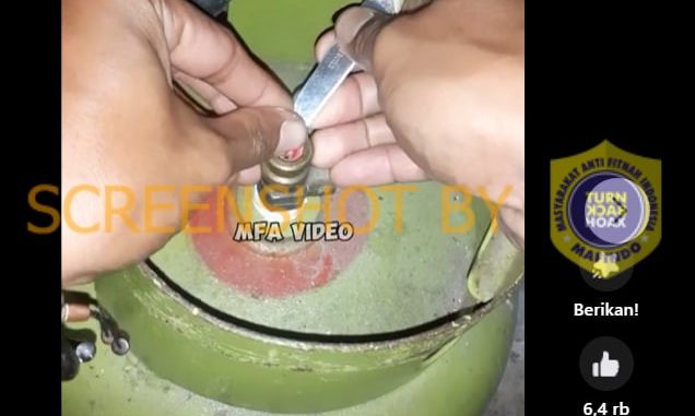 Ilustrasi berita hoaks cara hemat gas LPG