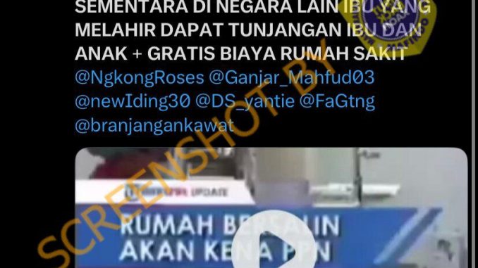 Ilustrasi berita hoaks ibu melahirkan dikenaikan pajak 12 persen